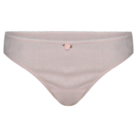 NAP X RU- Pointelle Thong Knicker- Cotton Candy